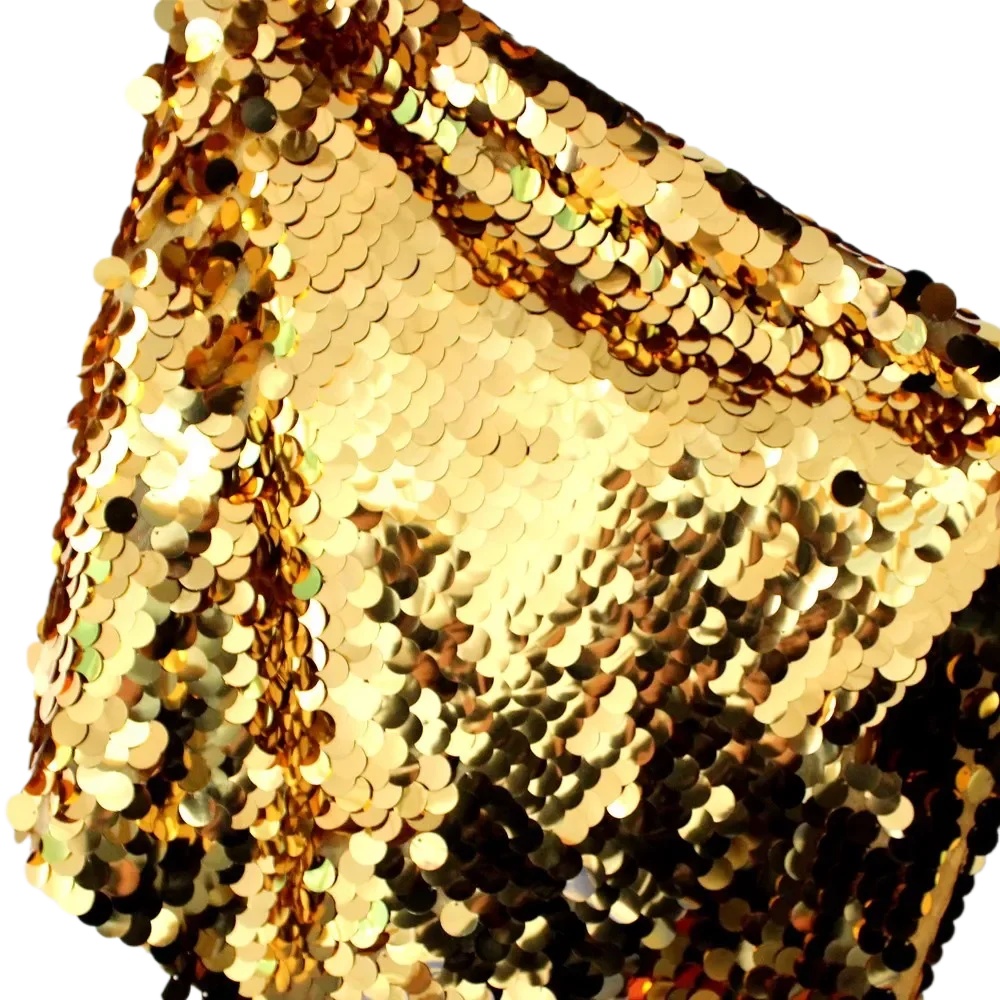 Table Runner Sequin - Tissu en dentelle à paillettes, grandes