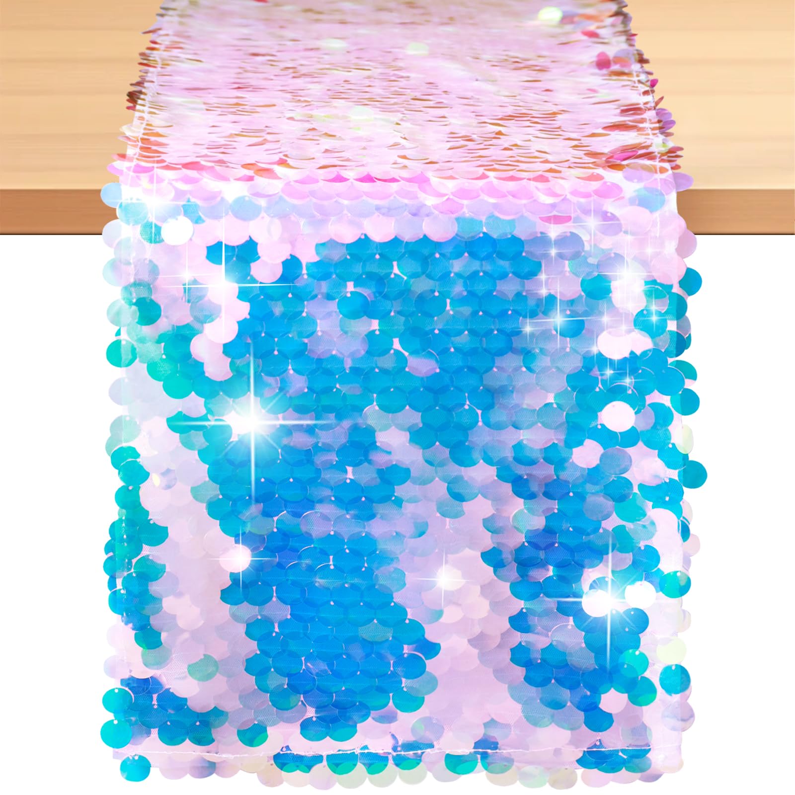 Table Runner Sequin - Chemin de Table de fête sirène,
