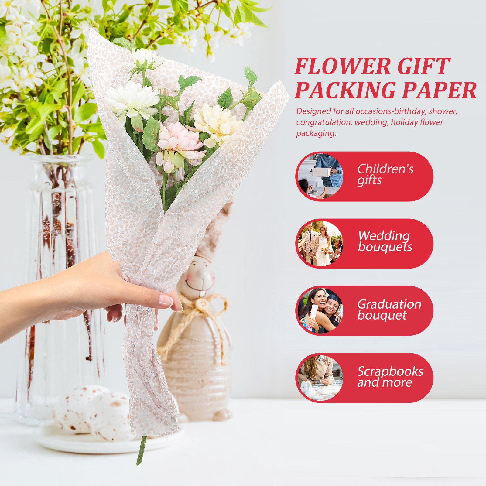 Papier d'emballage pour fleurs - Wedding Decoration Supply avis et prix