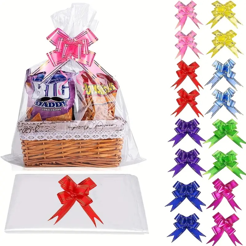 Grand sac en cellophane transp - Wedding Hampers avis et prix