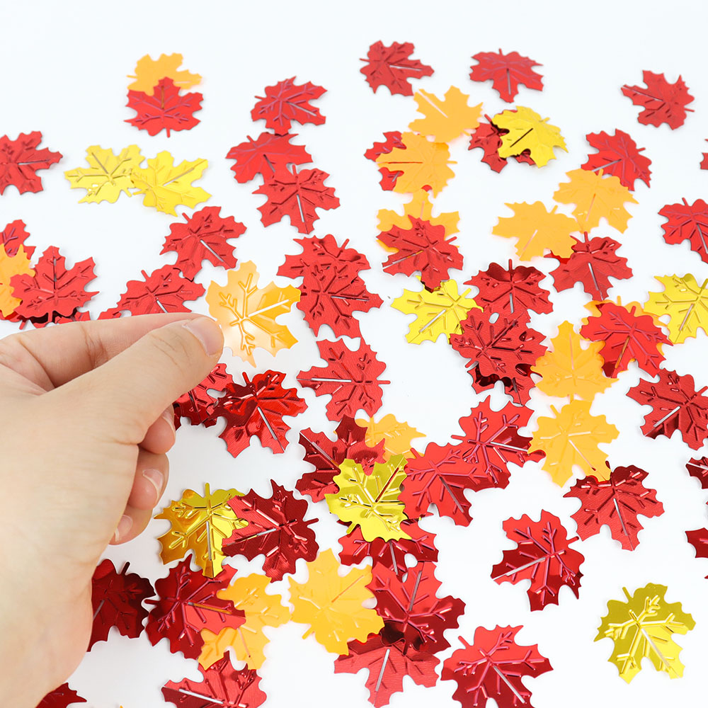 Confettis feuilles d'érable à  - Table Runner Sequin avis et prix