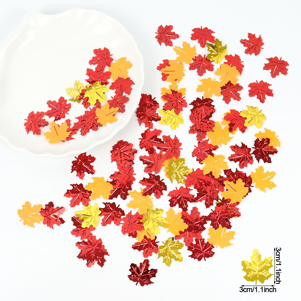 Confettis feuilles d'érable à  - Table Runner Sequin avis et prix