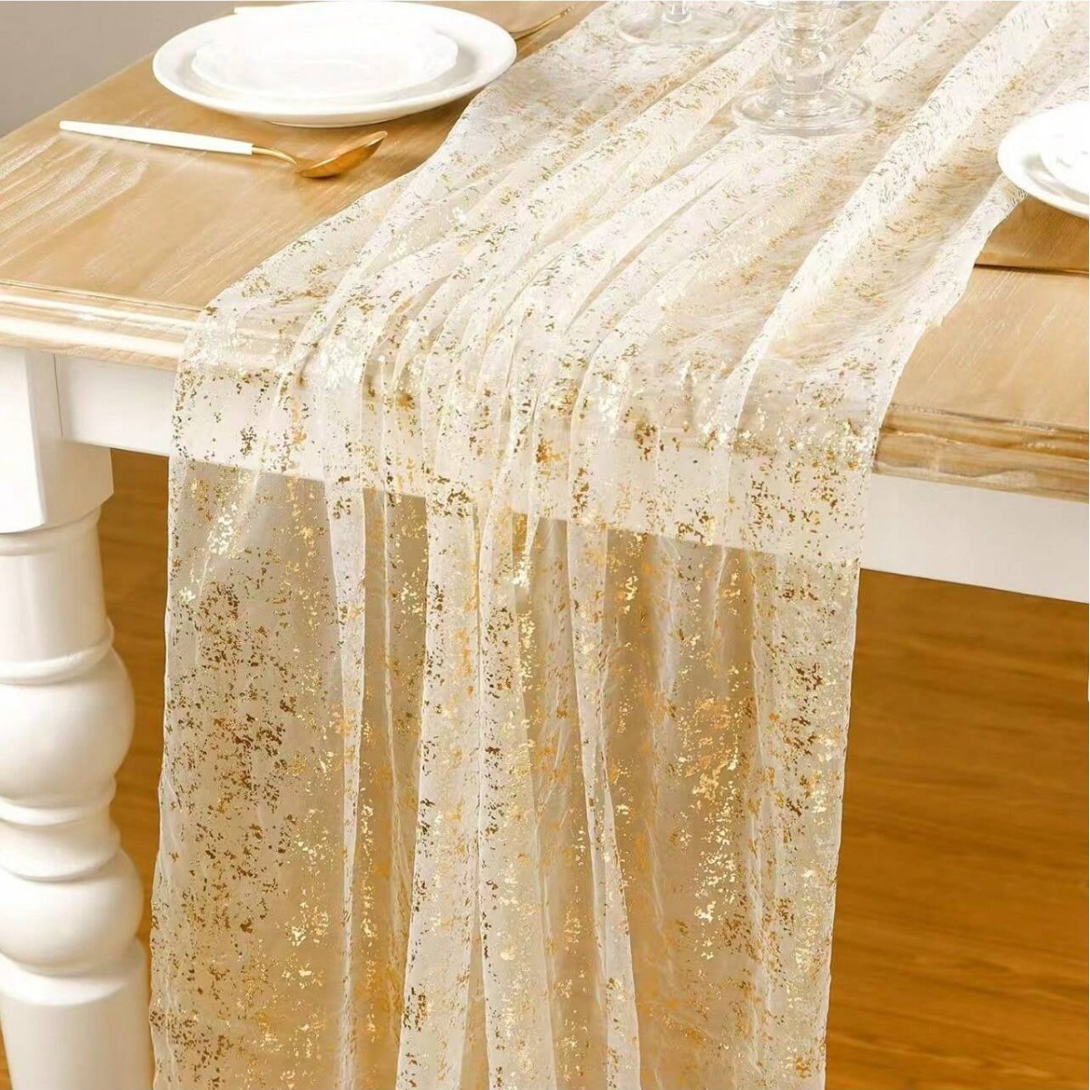 Chemin de table noir et or en  - Table Runner Sequin avis et prix