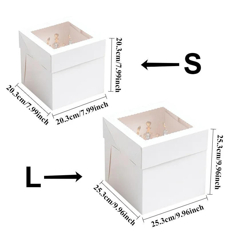Boîtes à gâteaux jetables blan - Wedding Decoration Supply avis et prix