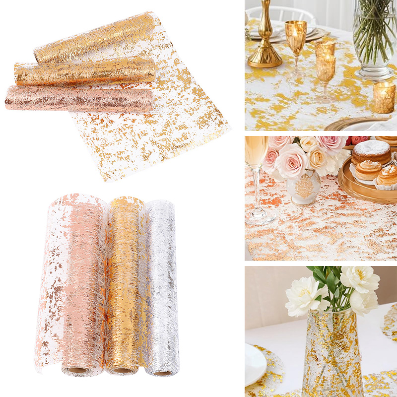 Chemin de Table métallique dor - Table Runner Sequin avis et prix