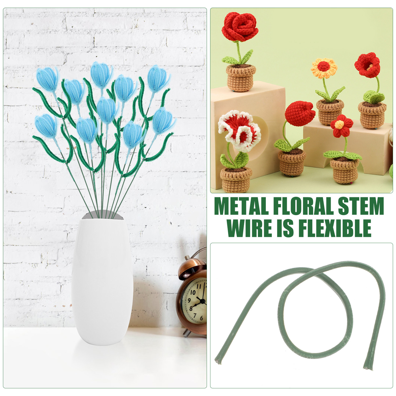 100 tiges de fleurs artificiel - Wedding Support avis et prix
