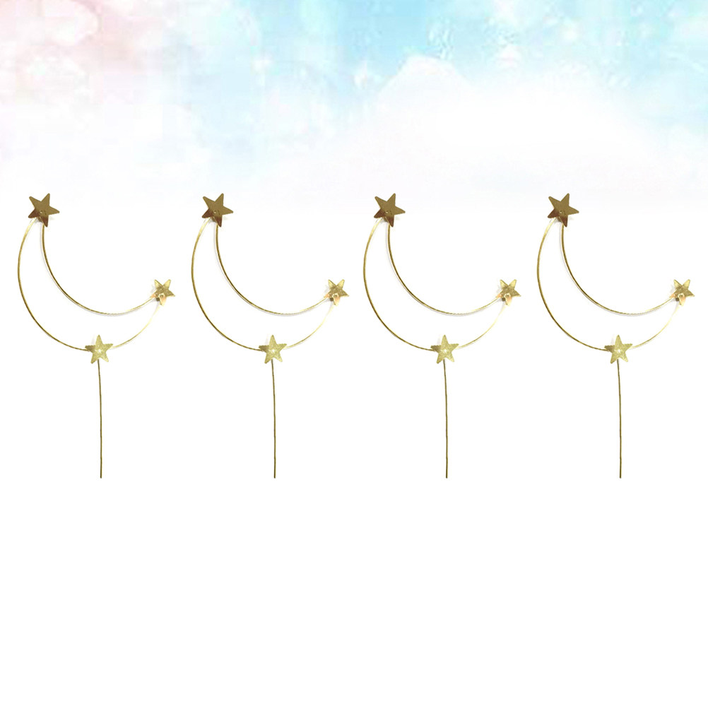 4 décorations de gâteau Lune e - Wedding Decoration Supply avis et prix