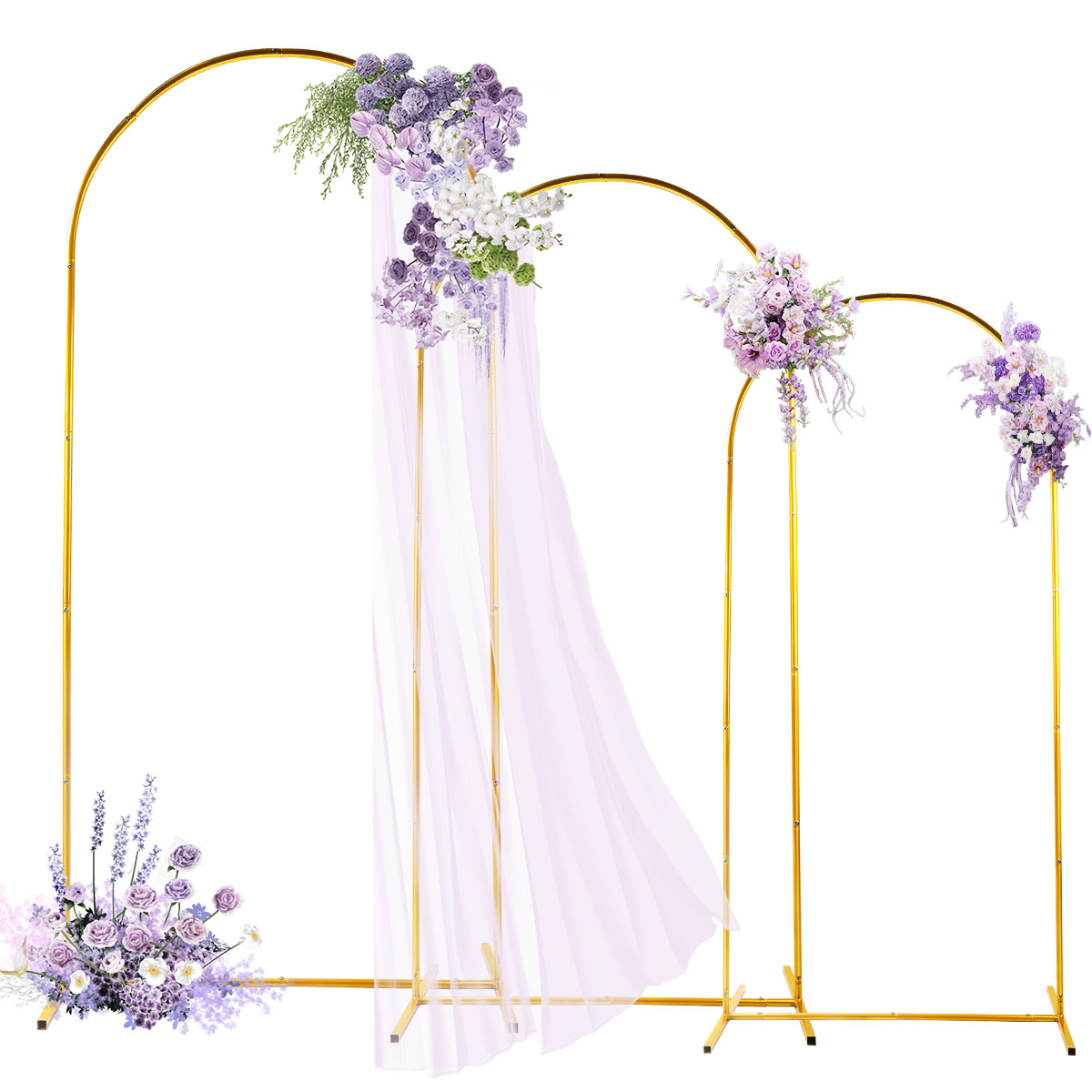 Kits d'arc en métal doré, supp - Wedding Support avis et prix